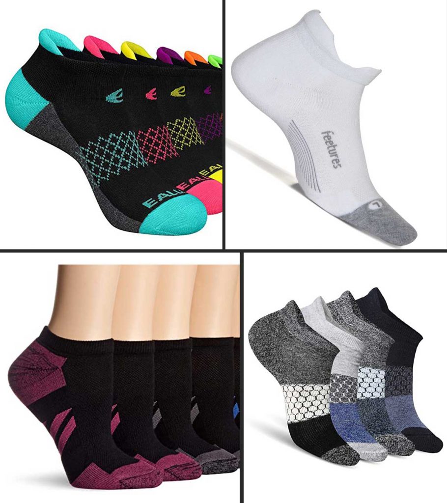 Ogeenier Womens 3 Pairs Cotton Athletic Socks Cushioned Running Socks Low Cut Socks Breathable Sport Socks 
