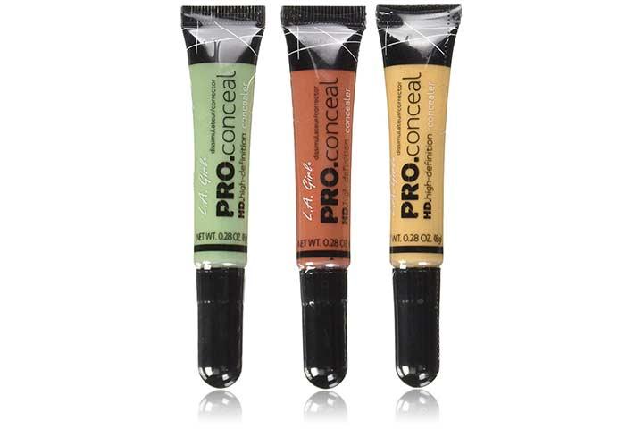 A. Girl Pro Conceal Set Arancione, Giallo, Verde Correttori