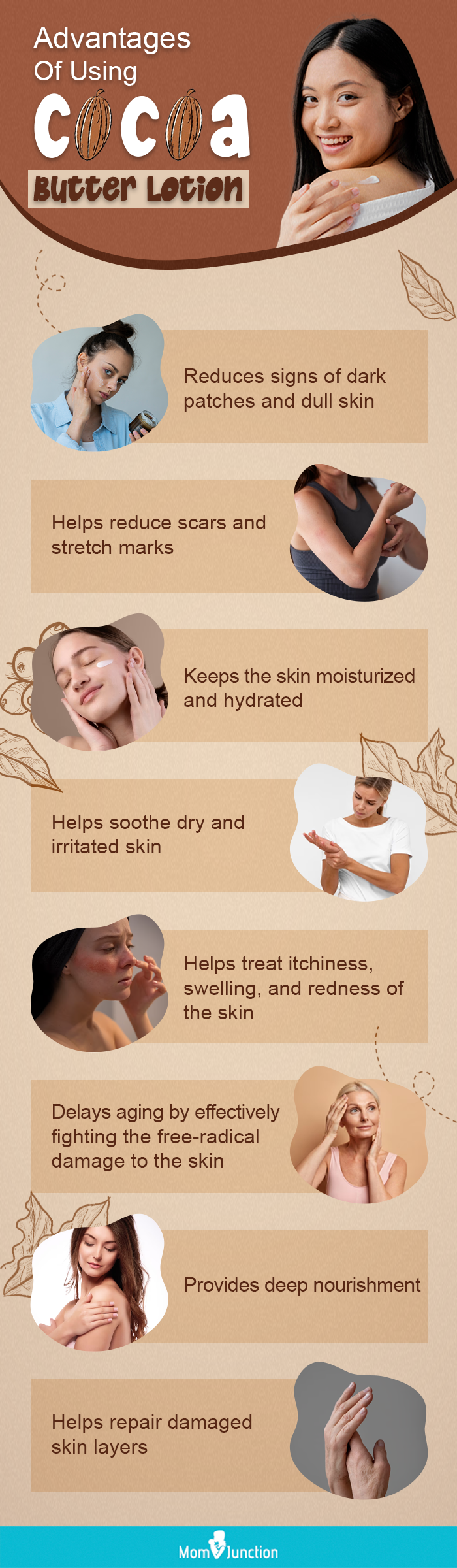 Advantages Of Using Cocoa Butter Lotion (infographic)