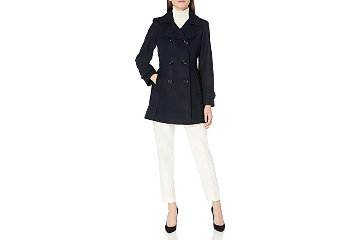 Anne Klein Women’s Classic Double-Breasted Coat