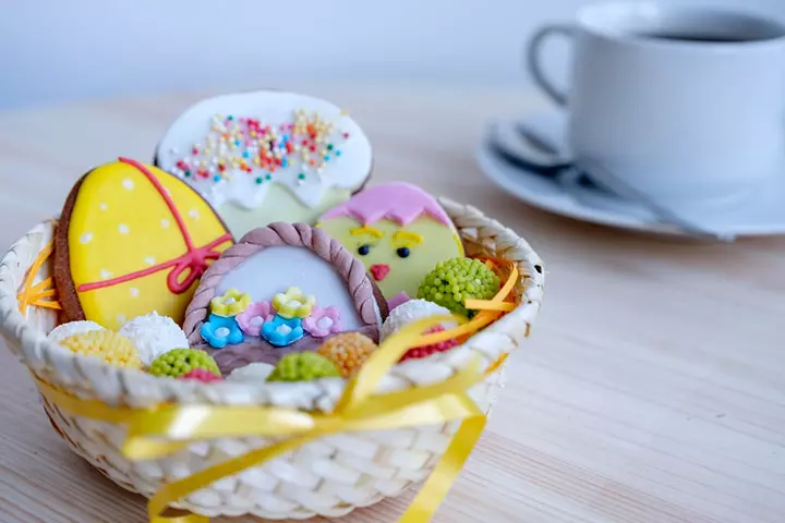 Easter Basket Cookie Cups
