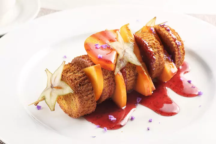 Easter Peeps Fruit Kabobs