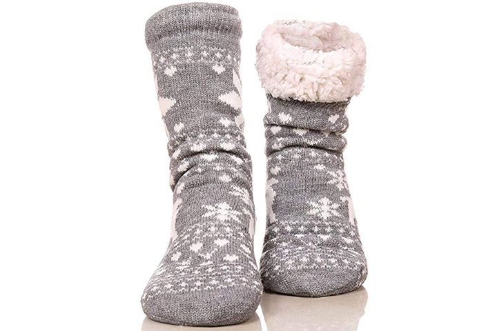 Fralosha Fuzzy Warm Slipper Socks