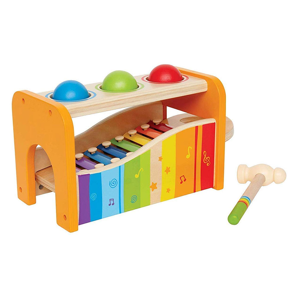 Hape Pound and Tap Bench with Slide Out Xylophone