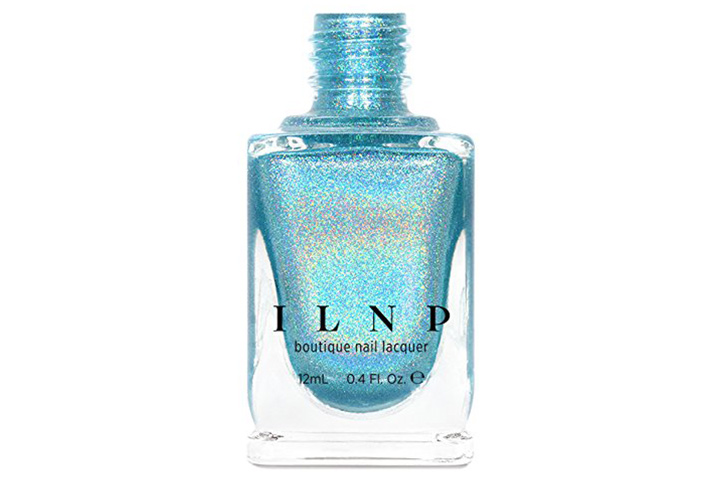 ILNP Aria - Sky Blue Ultra Holographic Nail Polish, Chip Resistant Manicure