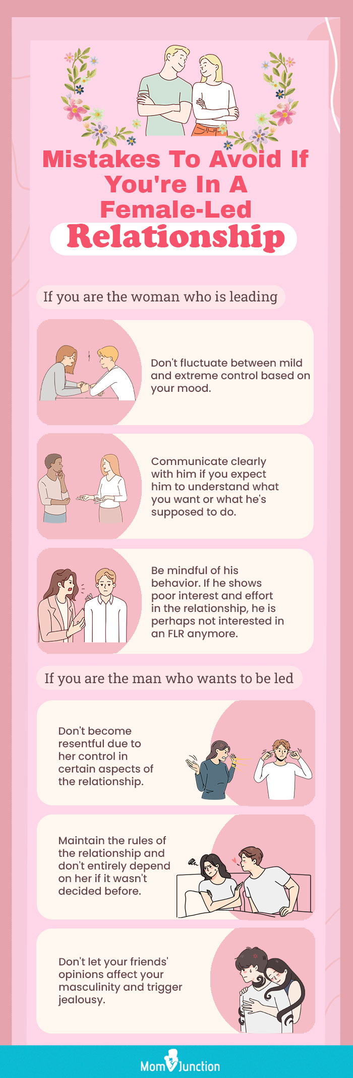 how not to behave in a female-led relationship (infographic)