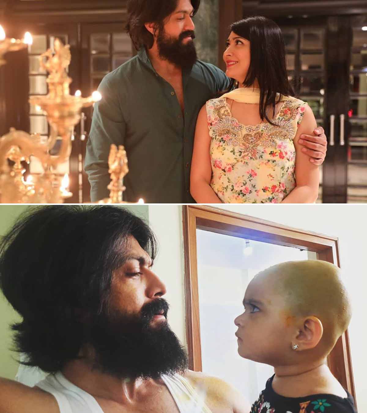 K.G.F Star, Yash's Daughter, Arya Does The Role Reversal And Feeds Food To Her Dad During Lockdown