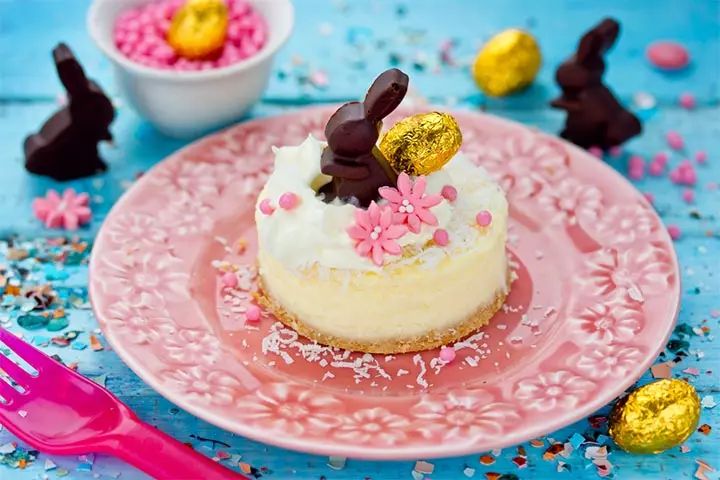 No-Bake Mini Egg Cheesecake