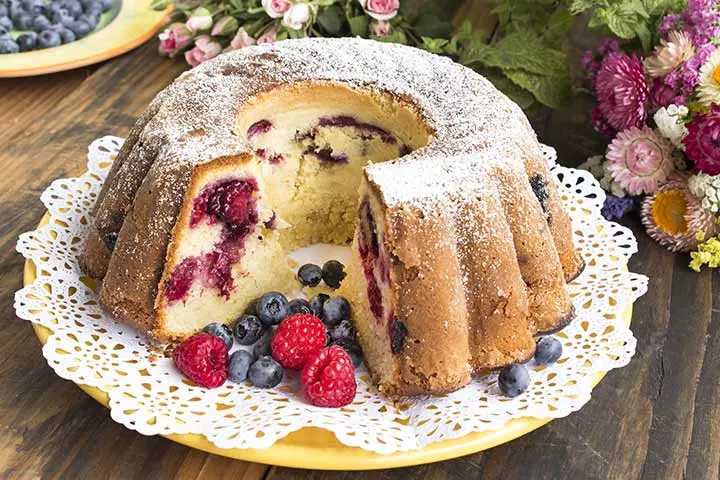 Raspberry Lemon Bundt Cake