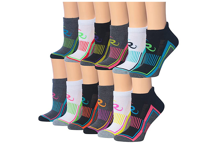 Womens Low Cut Socks 6 Pack Ankle No Show Athletic Short Cotton Socks Soft Running Sports Sock for US Size 6.5-13