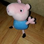 Peppa Pig George Pig Soft Toy-Cute pig-By sameera_pathan