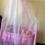 Babyhug Angel Dreams Cradle With Storage Basket & Mosquito Net-Lovely Cradle-By sameera_pathan