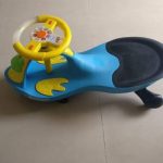 Babyhug Froggy Gyro Swing Car With Easy Steering Wheel-Nice froggy car-By 