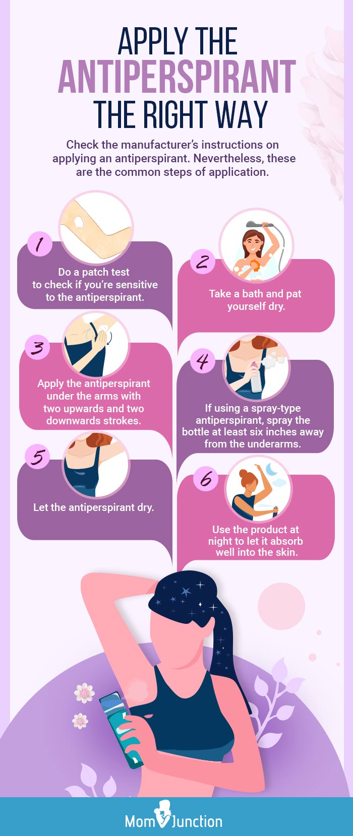 Infographic: How To Use An Antiperspirant?