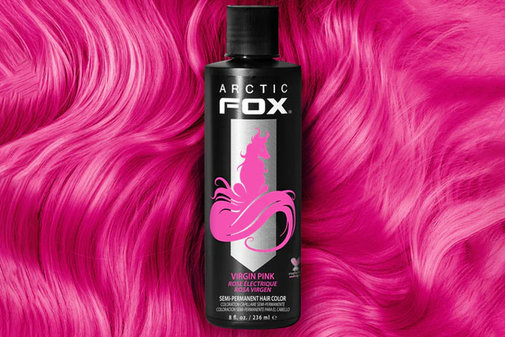 1. Arctic Fox Semi-Permanent Hair Color Dye (8 Fl Oz, VIRGIN PINK) - wide 4