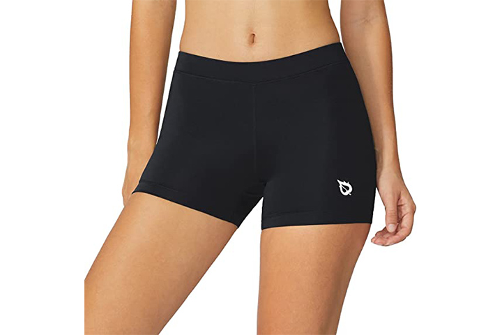 BALEAF Women's Active Fitness Compression Volleyball Shorts
