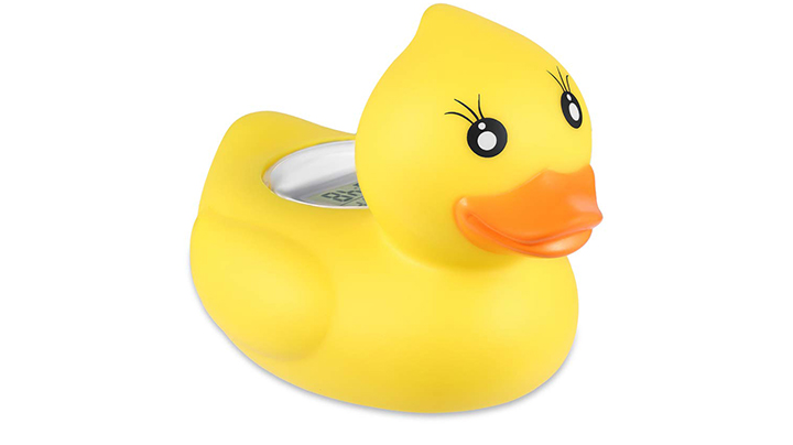 2 Extra Duck Toys Water and Room Safty Thermometer for Bathtub Bath Pool Baby Bath Thermometer Floating Toy with Temperature Warning BabyElf Rubber Duck Thermometer for Infants 