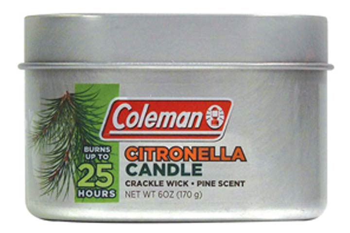 Coleman Scented Citronella Candle with Wooden Crackle Wick