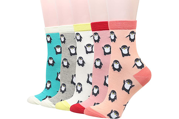 Cotton Penguin Themed Socks