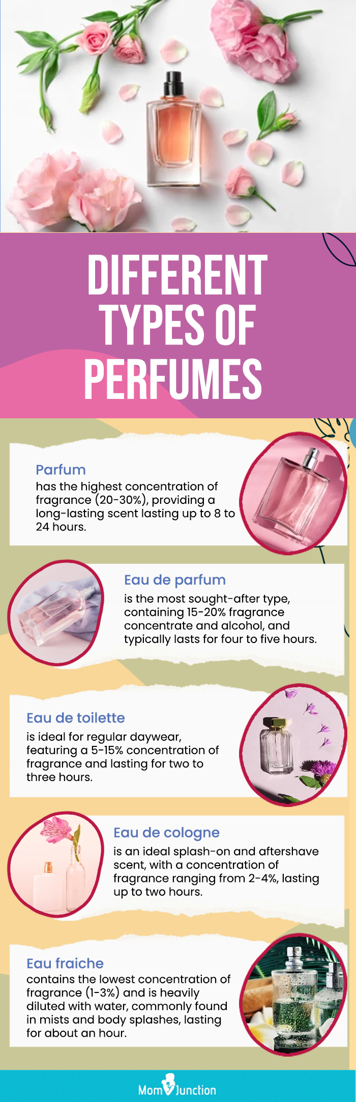 Different Types Of Perfumes (infographic)