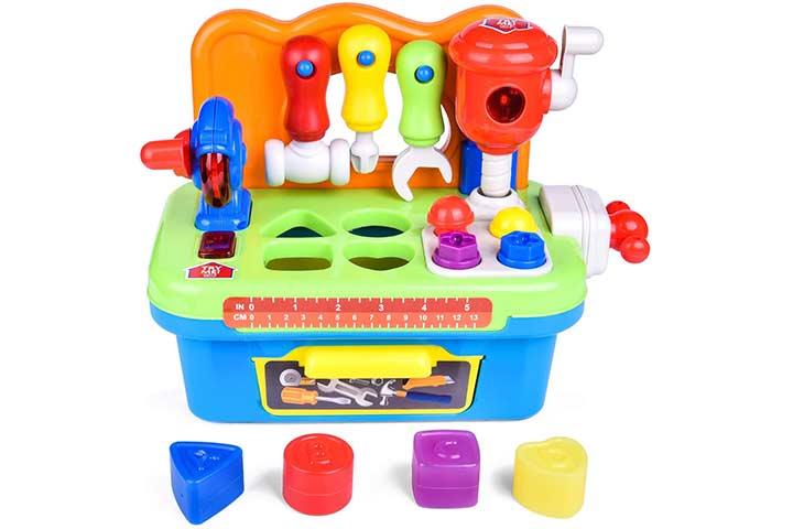 Fun Little Toys Workbench And Construction Toy Tool Kit