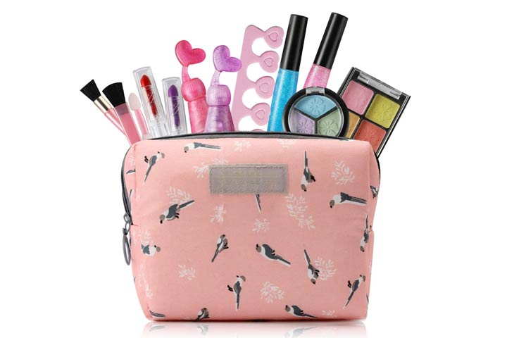 House Ideas Kids Makeup Kit for Girls with Cosmetic Bag