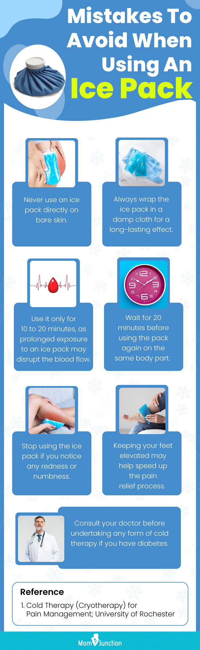 Mistakes To Avoid When Using An Ice pack (infographic)
