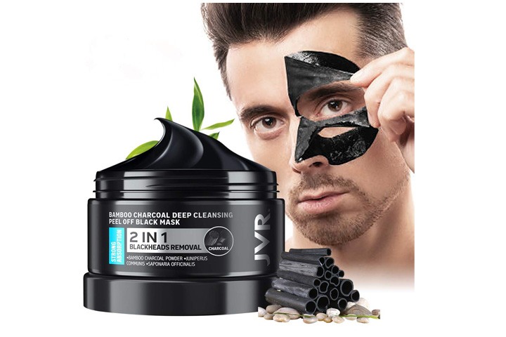 JVR 2-in-1 Bamboo Charcoal Peel-Off Black Mask