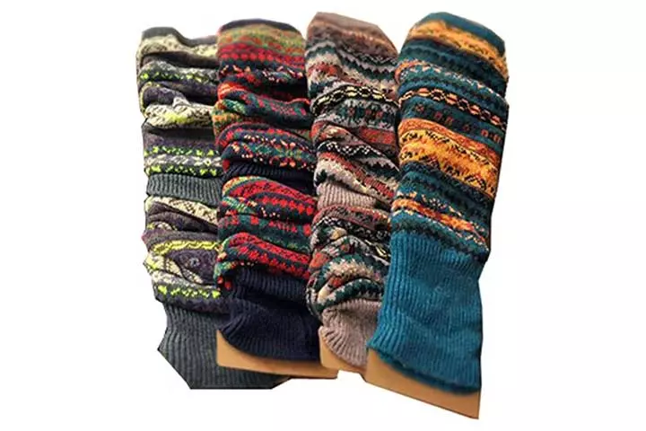 Lucky Staryuan Wool Knit Leg Warmers for Women