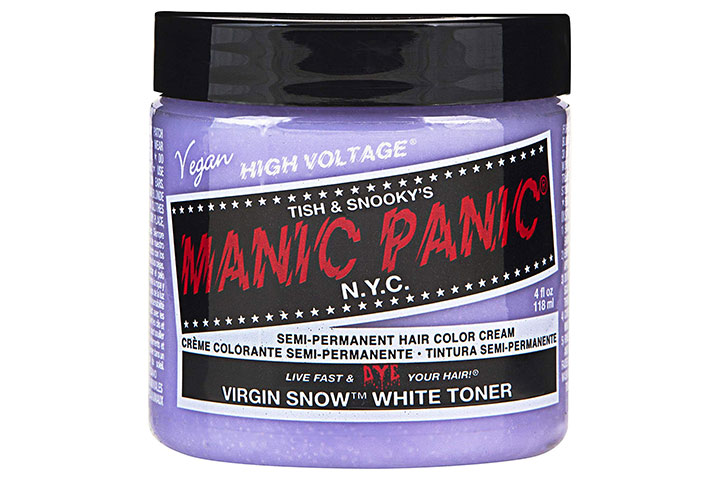 10. Manic Panic Virgin Snow Toner for Blonde Hair - wide 5