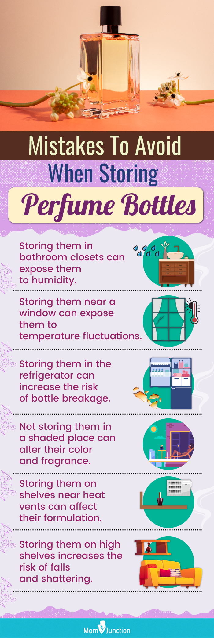 Mistakes To Avoid When Storing Perfume Bottles(infographic)