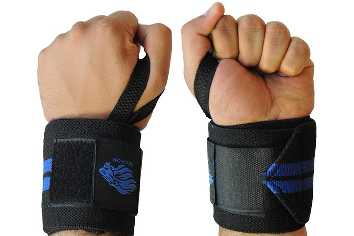 Reckon Wrist Wraps (30cm/60cm/80cm) Heavy Duty With Thumb Loops