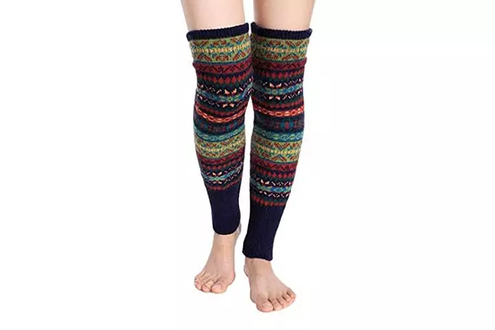 Santwo Women Knit Crochet Womens Leg Warmers
