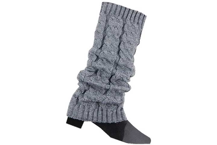Senchanting Cable Knitted Crochet Leg Warmers for Women