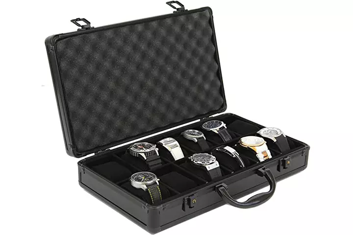 Tech Swiss Metal Watch Briefcase