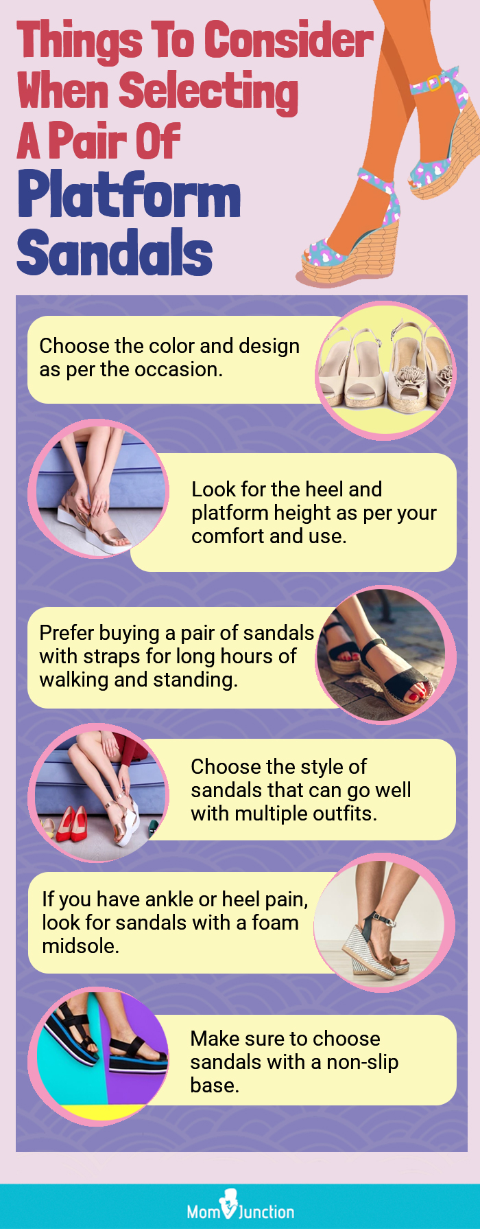 Things To Consider When Selecting A Pair Of Platform Sandals (infographic)