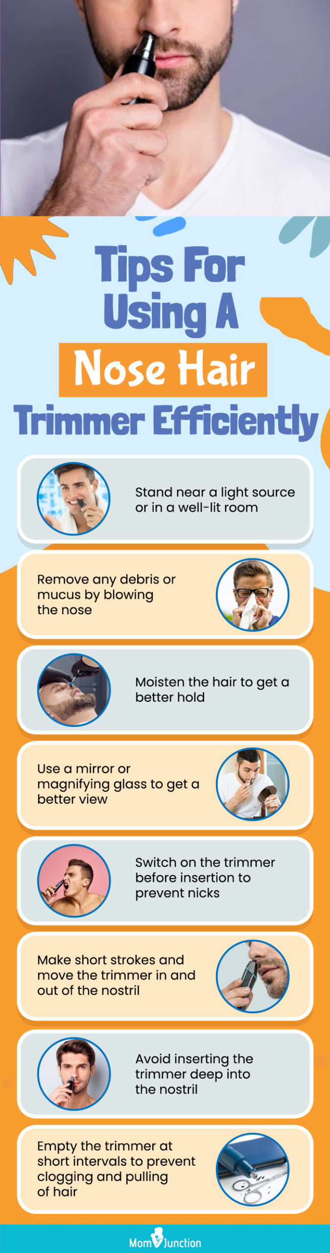 Tips For Using A Nose Hair Trimmer Efficiently (infographic)