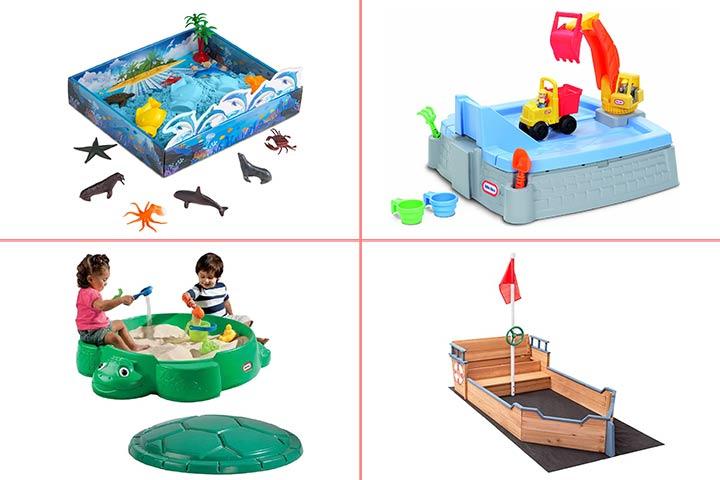 little tikes dump truck sandbox pool