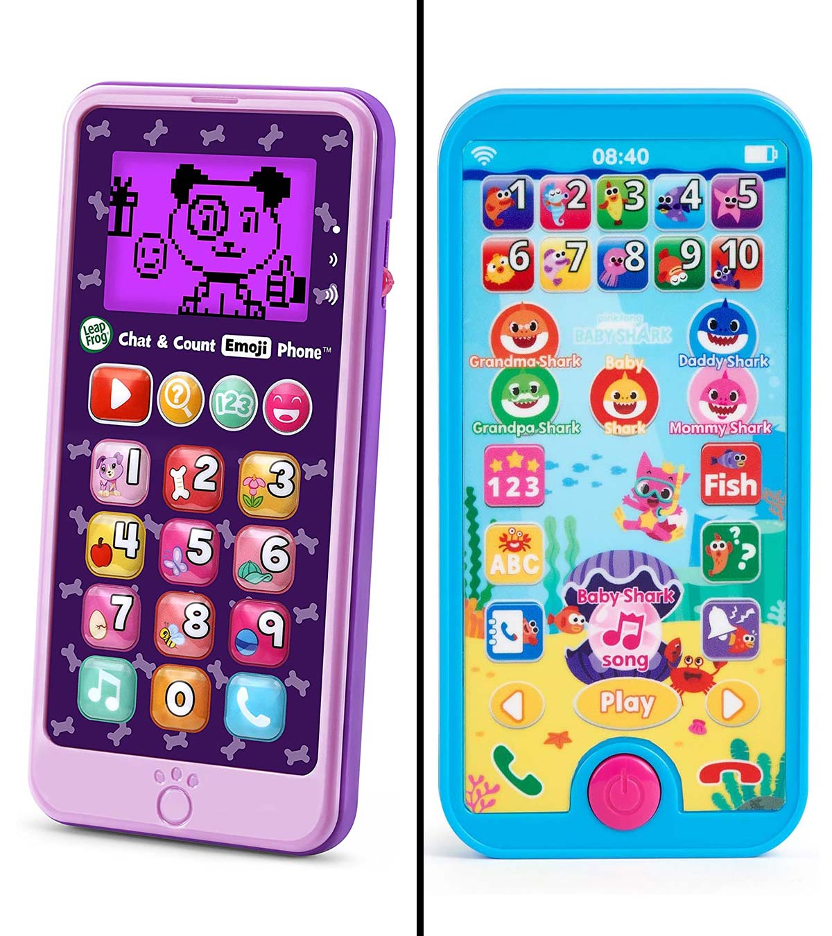 Childrens Educational Toy Phone Learning Activity Phone Choice of 2 Colours UK 