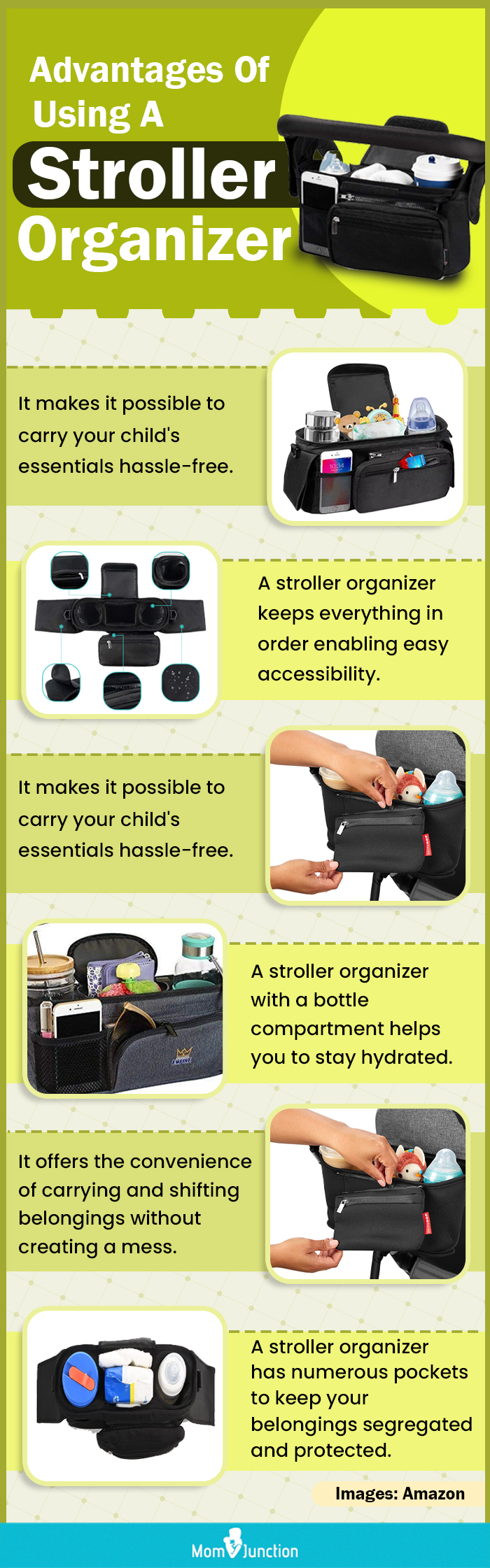 Advantages Of Using A Stroller Organizer (infographic)