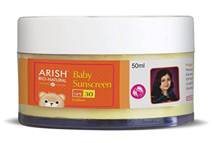 Arish BioNaturals® Baby Sunscreen SPF 30 Lotion