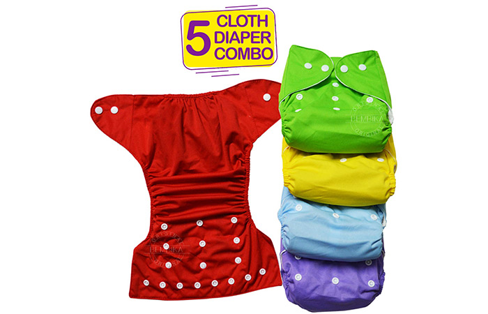 Bambika B Plus Solid Cloth Diapers