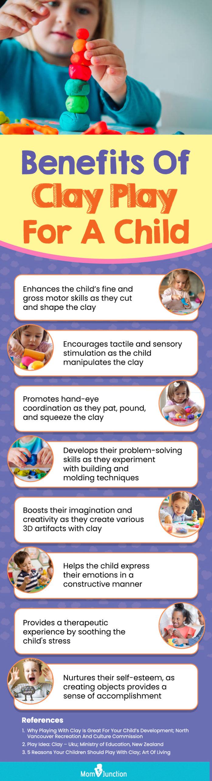 Benefits Of Clay Play For A Child (infographic)