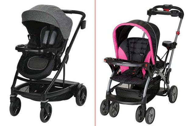 compare sit and stand strollers