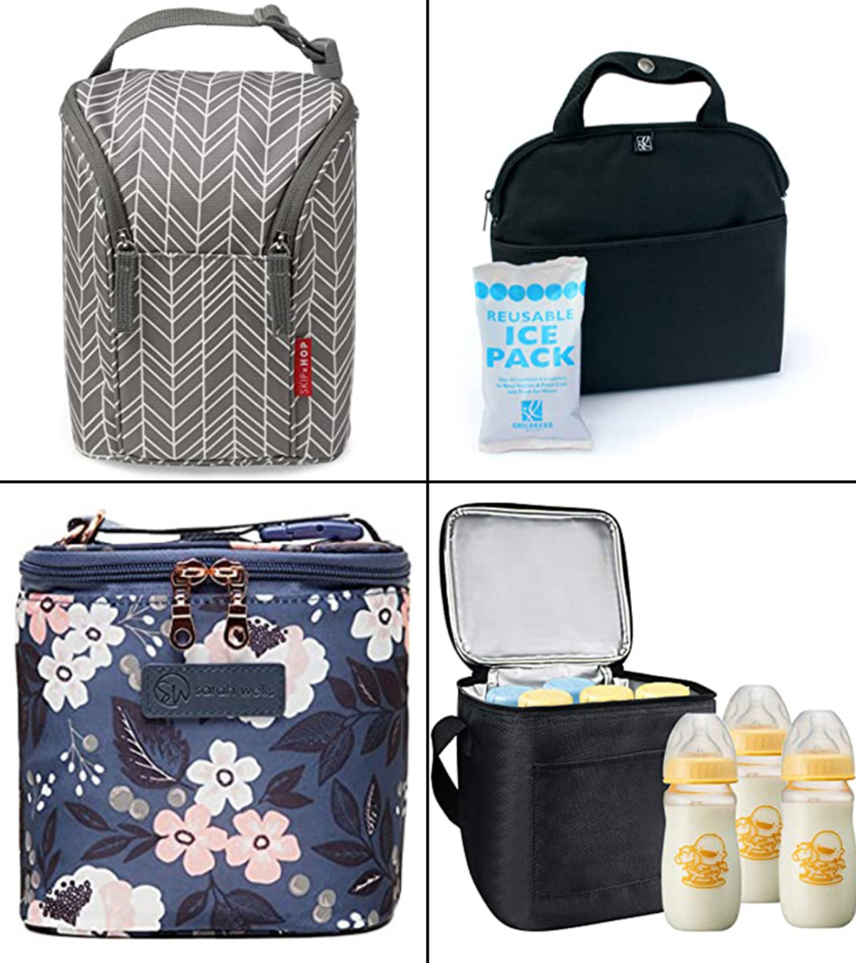Picnic &Travel & 2 Packs of Ice Gel Posh Breastfeeding Gabag Baby Cooler Bag 