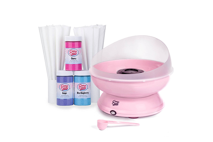 Gifts for Kids （Blue） Cotton Candy Machine Cotton Candy Maker with Cotton Candy Cones & Sugar Scoop 