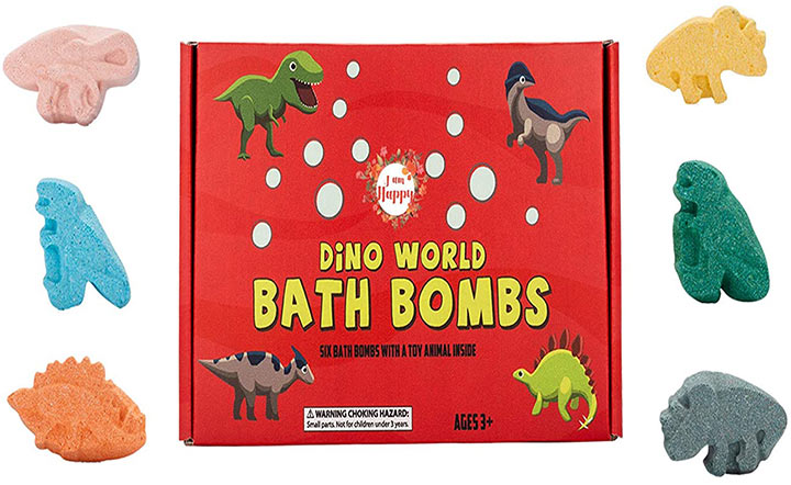 Dinosaur Bath Bombs for Kids