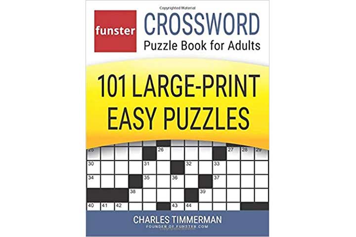 Funster Crossword Puzzle Book for Adults