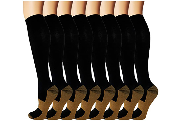 Iseasoo Copper Knee High Compression Socks