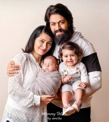 K.G.F. Star, Yash, And Wife, Radhika Pandit's Family Pictures With Their Kids Give Major Family Goals